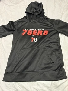 Philadelphia 76ers Hoodie NBA Youth; Medium, 10-12, NBA, Black - Picture 1 of 7