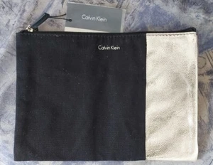 CALVIN KLEIN Kulturtasche Kosmetiktasche NEU Rar Schwarz-gold, TOP - Bild 1 von 2