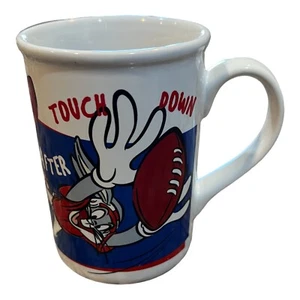 Vintage 90er Warner Bros Looney Tunes Bugs Bunny Fußball Kaffee Tee Becher 14 Unzen - Bild 1 von 7