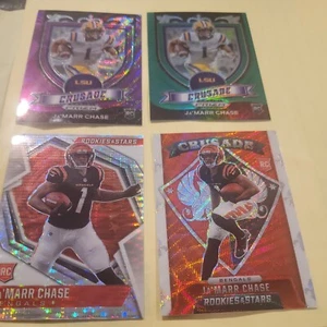 Ja'marr Chase Rookie Card Lot (10 Karten. . 4 prizm).  - Bild 1 von 6