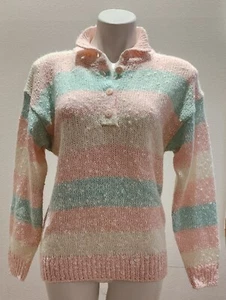 Vintage Spice of Life Pullover Damen Medium Pastell 80er 90er - Bild 1 von 6
