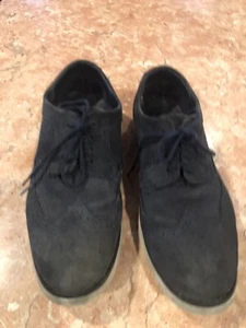 PRRRY ELLIS PORTFOLIO BLACK SUEDE Wing Tips Size 9 - Picture 1 of 10