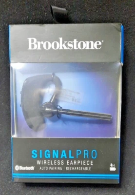 Wireless Bluetooth 5.0 Earpiece Auto Pairing Rechargeable Brookstone Signal Pro - Image 1 of 4