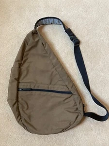 LL Bean Vintage Ameribag Brown Nylon Healthy Back Bag - Picture 1 of 4