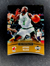 2005-06 UD PORTRAITS ANTOINE WALKER GOLD PARALLEL 30/30 - BOSTON CELTIC STAR HOF