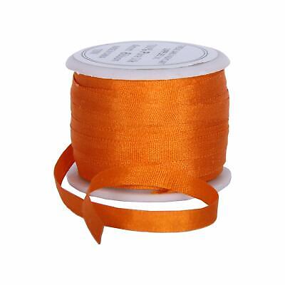 Threadart 100% Pura Seda Lazo - 4mm Naranja-Nº 705-3 Tamaños - 50 Colores • 8.95€