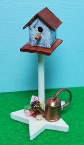 Mobili casa delle bambole in miniatura dipinti artigianalmente voliera - Foto 1 di 6