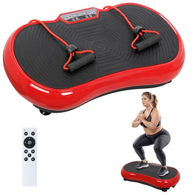 Vibration Plate Exercise Machine for Lymphatic Drainage Home Gym Weight Loss Red - Image 1 of 4