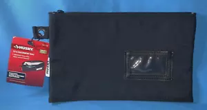 HUSKY Heavy Duty Zipper Document Tool Bag Water Resistant 12"x 7.5" - Picture 1 of 2