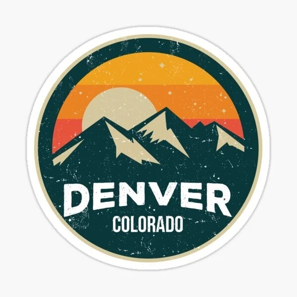 Travel Colorful Colorado Denver National Park Destination Vinyl Decal Sticker