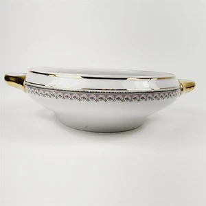 Vintage KPM Germany The Emden Round Serving Bowl Double Handle - No Lid - 8" - Picture 1 of 10