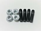 (4) M10-1.5 x 42mm Double End Threaded Studs and Nuts for T3, T4, T6 Turbo Adapt
