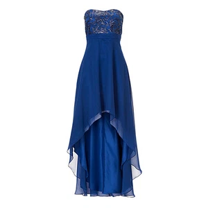 Vera Mont Abendkleid Hi-Low kurz lang BLAU 25225000 MIT STOLA Festmode Festkleid - Bild 1 von 4