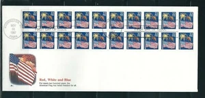 US SC # 2276a Flag And Fireworks FDC . Pane of 20 . Fleetwood Cachet. - Picture 1 of 1