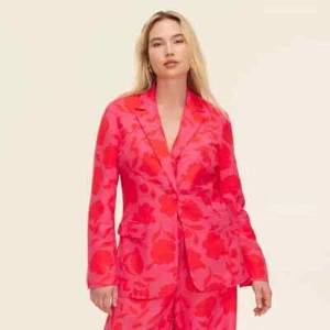 Kate Spade Target Women's Classic Rose Blazer Pink Red Size X large - Picture 1 of 6