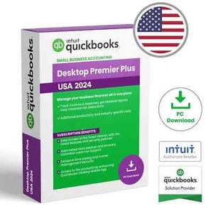QuickBooks Desktop Premier Plus 2024 | Lifetime Key – USA Version USB Drive - Bild 1 von 2