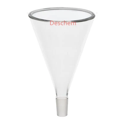 125mm 24/40 Glass Powder Funnel 800ml Lab Chemistry Glassware - Image 1 of 4