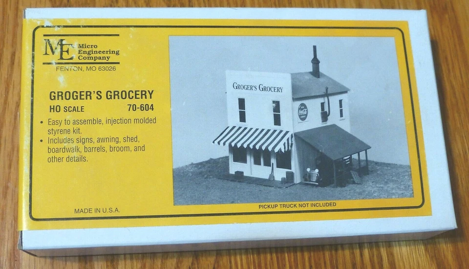 Micro Engineering Company HO #70-604 Groger's Grocery (Building Kit) - Image 1 of 1