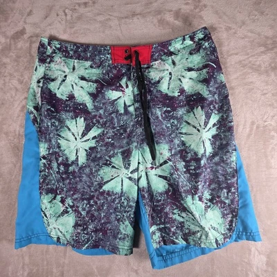 Pantalones cortos de natación Beach Rays para hombre azul marino talla 38 azul flor playa surf peces Foto 1 de 4