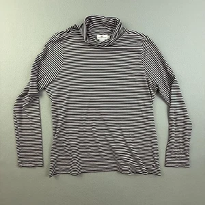 Vineyard Vines Shirt Womens XL Navy White Striped Long Sleeve Pima Cotton Whale - Picture 1 of 12