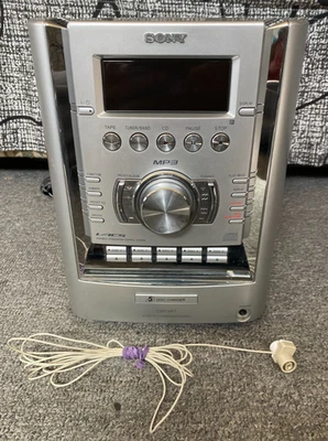 Sony CMT-HP7 5 CD Changer Cassette Tape Player AM/FM Radio WORKING * READ  DESC* - Image 1 of 4