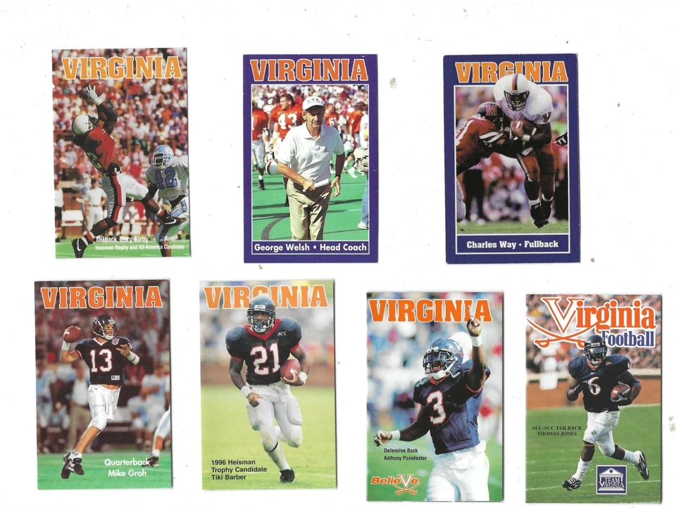 VIRGINIA CAVALIER FOOTBALL   SCHEDULE    /   97 - Image 1 of 1