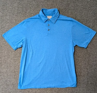 Camisa polo de golf Oobe para hombre talla XL azul cuello informal Hydrovent Preppy Foto 1 de 3