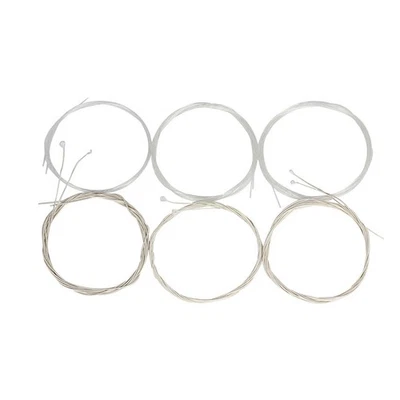 Oud Strings Set (G-D-A-E-B-F) Clear Nylon Silver-Plated Copper Alloy Wound - Image 1 of 4
