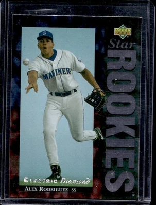 1994 Upper Deck Alex Rodriguez Electric Diamond Rookie RC #24 Mariners - Image 1 of 2