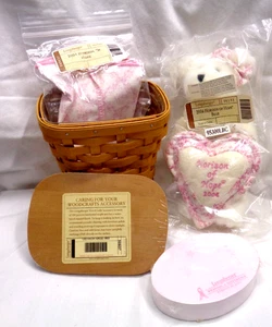 2004 Longaberger Horizon of Hope Bear 96133 Korb 50937 Liner & Post-It Notizblock - Bild 1 von 12