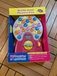 Vintage elektronisches VTECH BUBBLE GUM PHONETIK SPASS Lernspielzeug 1999 brandneu - Bild 1 von 2
