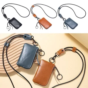 Large capacity Business Card Portable Leather Zipper Driver's License Bag - Picture 1 of 13