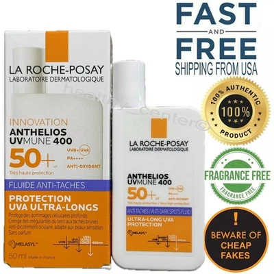 Fluido invisible antimanchas La Roche-Posay Anthelios UVMune FPS50+ 50 ml caducidad 28/04 Foto 1 de 4