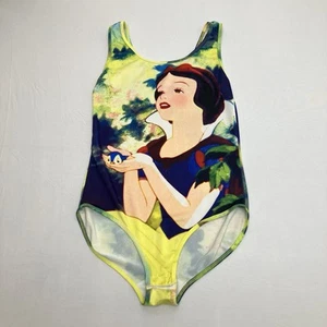 Disney Snow White Bodysuit Women’s Size L Stretch Singing Song Bird - Picture 1 of 11