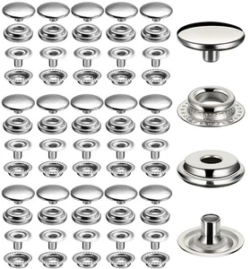 240 Stück Edelstahl Druckknopf, 15 mm Schwerlast Druckknopf Druck S... - Bild 1 von 7