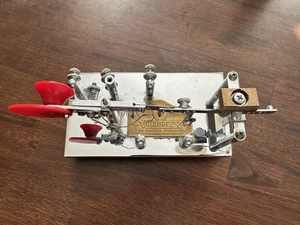 Vibroplex # 384703 For Parts,  Not Working Chrome Base Morse Code Key  - Picture 1 of 6