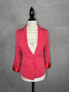 Love Culture Blazer Women’s Small Hot Pink Summer Spring Preowned - Picture 1 of 19