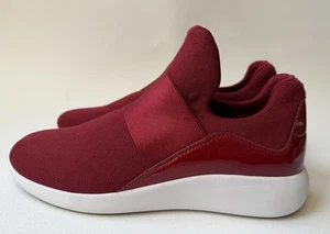 Donna Karan New York Damen rot Leder/Textil Slipper Turnschuhe Schuhe Größe 8 M - Bild 1 von 11