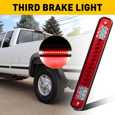 For GMC 1988-98 LED Chevy C/K1500 Silverado Brake Tail 3RD Cargo Light Red Lens - Image 1 of 4