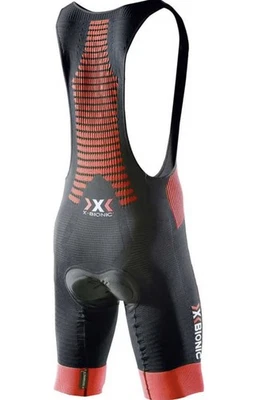 NEU X-Bionic Effecktor Large Fahrrad Trägerhose gepolstert Cycle Bike schwarz/rot - Bild 1 von 4