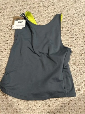 Camiseta sin mangas reversible Patagonia para mujer verde fósforo nueva con etiquetas pequeña S Heiq Pure Foto 1 de 4