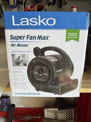 Lasko SF-20-BK High Velocity Super Fan Max Air Mover Floor Fan with 3 Speeds - Image 1 of 3