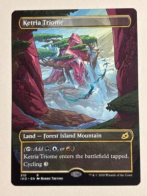 Ketria Triome - Showcase - Ikoria, Lair of Behemoths- MTG LP - Image 1 of 2