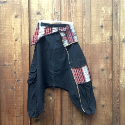 Unbranded Balloon Harem Pants Womens Small Boho Parachute Hippy "Hammer" - Image 1 of 4