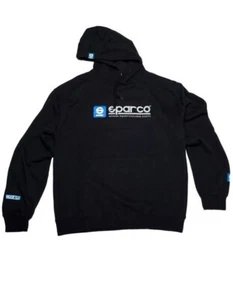 Sudadera Sparco www Con Capucha 100% Algodón Preencogido Negra Mediana SP03100NR2M - Imagen 1 de 3