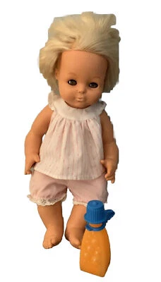 Muñeca Fisher Price My Bathing Baby # 241 biberón burbuja vacío rubia 1982 LEER Foto 1 de 4