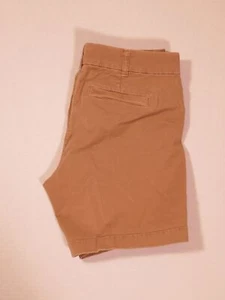 J CREW CHINO Damen khaki klassisch Baumwolle Twill Shorts Gr. 4 - Bild 1 von 4
