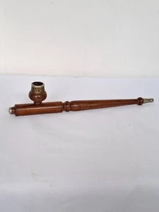Tubo largo de madera tubo Estate tubo de madera con detalles metálicos - Imagen 1 de 10