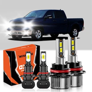 For Dodge Ram 2500 2003-2005 4x LED Headlight +Fog Light Kit High&Low Beam Bulb - Picture 1 of 11
