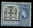 JAMAICA QEII SG213, 3s black &amp; blue, FINE USED.